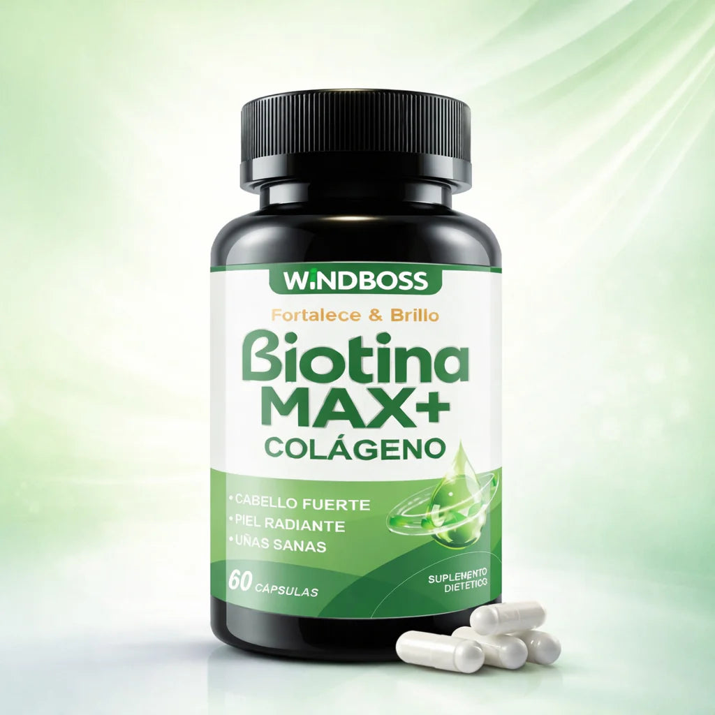 BIOTINA MAX + COLAGENO (WINDBOSS)